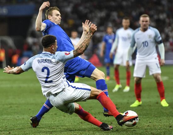 Football. UEFA Euro 2016. England vs. Iceland