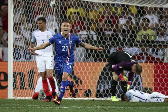 Football. UEFA Euro 2016. England vs. Iceland