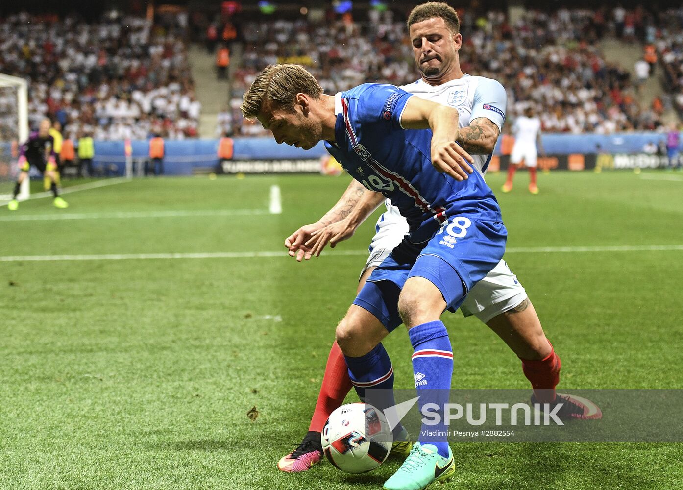 Football. UEFA Euro 2016. England vs. Iceland