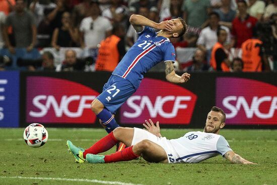 Football. UEFA Euro 2016. England vs. Iceland