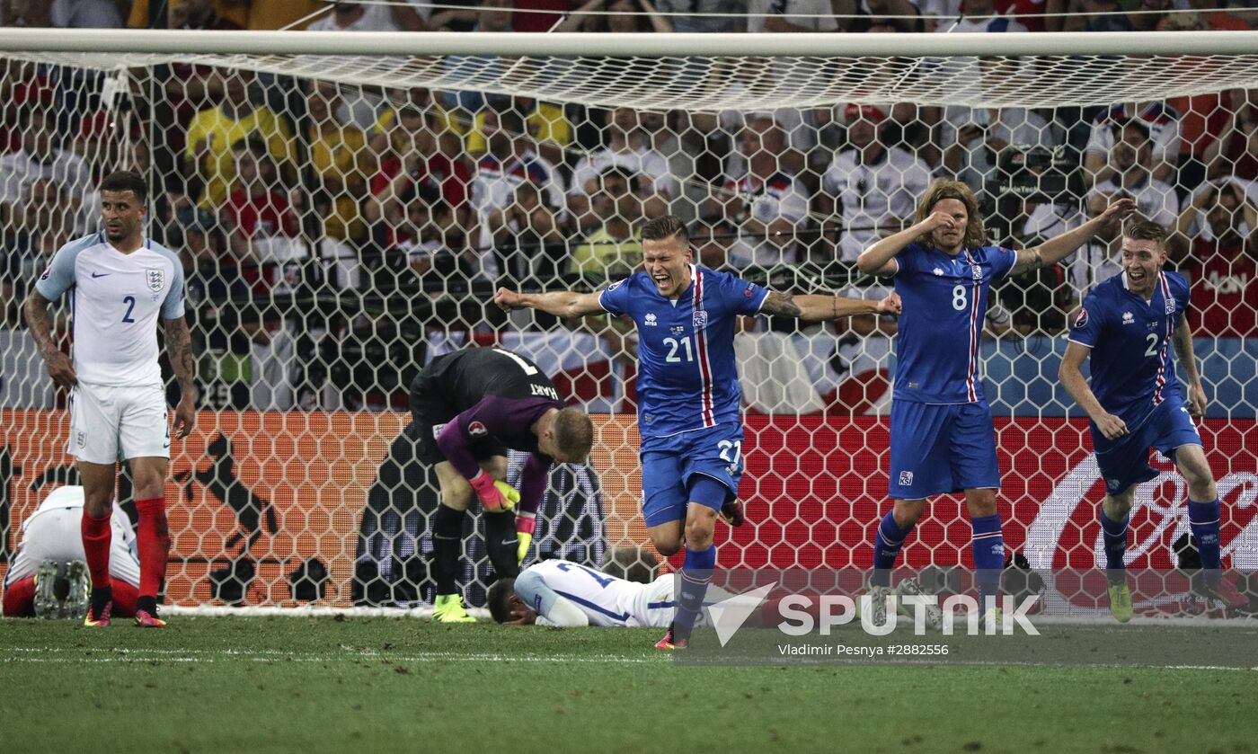 Football. UEFA Euro 2016. England vs. Iceland