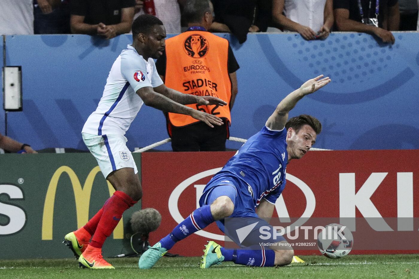 Football. UEFA Euro 2016. England vs. Iceland