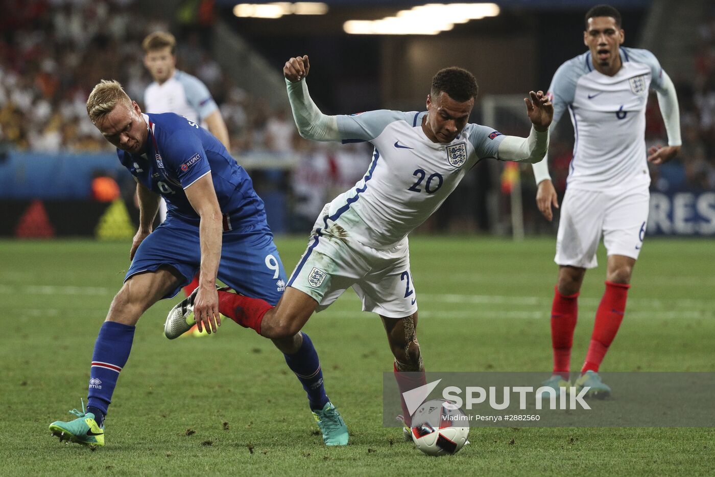 Football. UEFA Euro 2016. England vs. Iceland