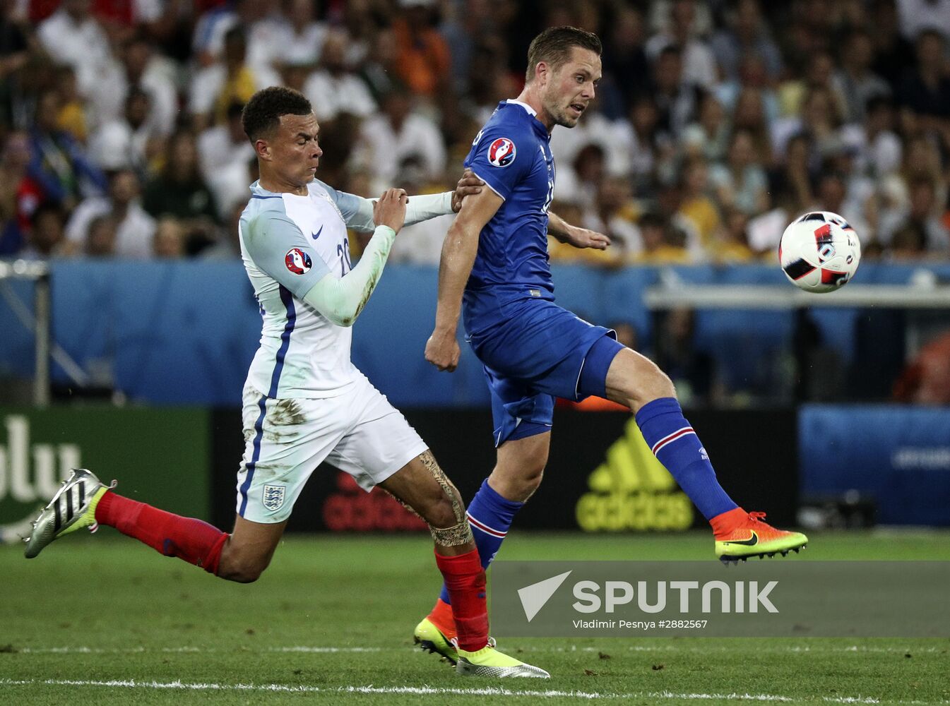 Football. UEFA Euro 2016. England vs. Iceland