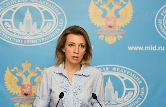 Briefing with Russian Foreign Ministry Spokesperson Maria Zakharova