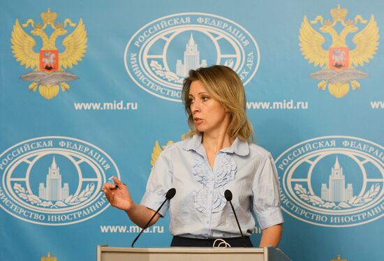 Briefing with Russian Foreign Ministry Spokesperson Maria Zakharova