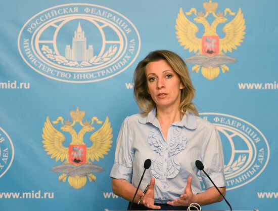 Briefing with Russian Foreign Ministry Spokesperson Maria Zakharova