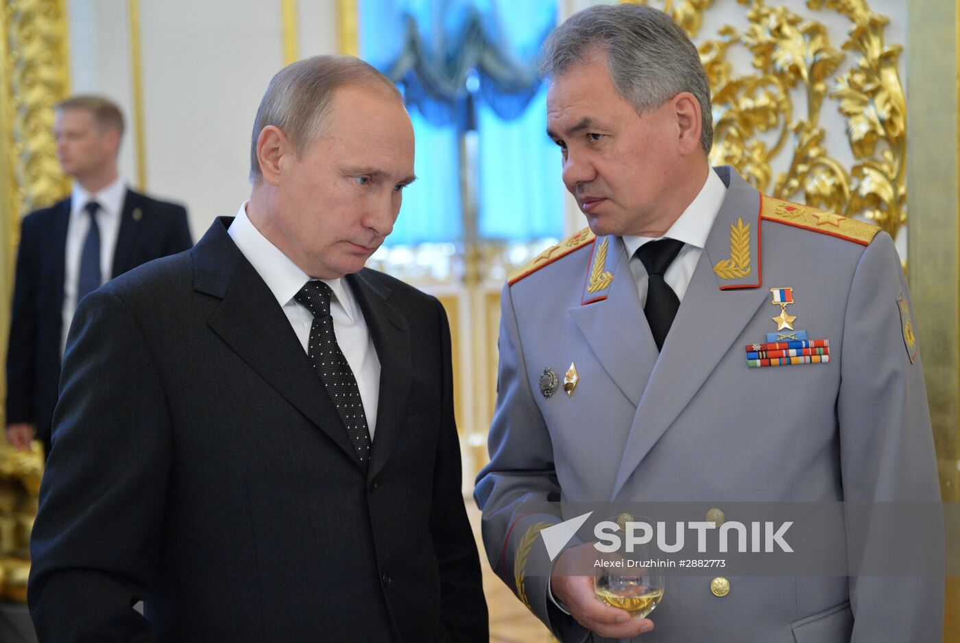 President Vladimir Putin meets with higher military school graduates