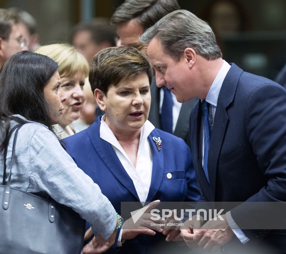 EU summit in Brussels