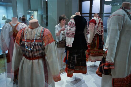 Opening of the "Festive clothes of peoples of Russia" exhibition