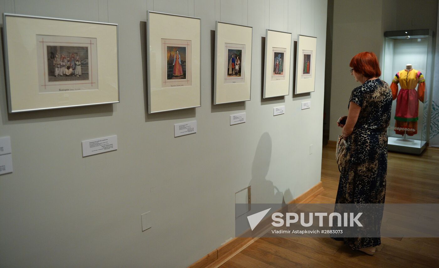 Opening of the "Festive clothes of peoples of Russia" exhibition