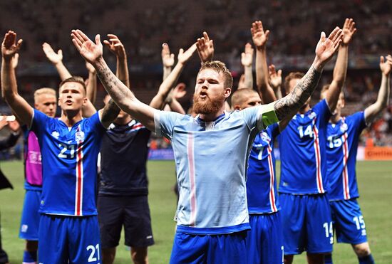 The UEFA Euro 2016. England vs. Iceland