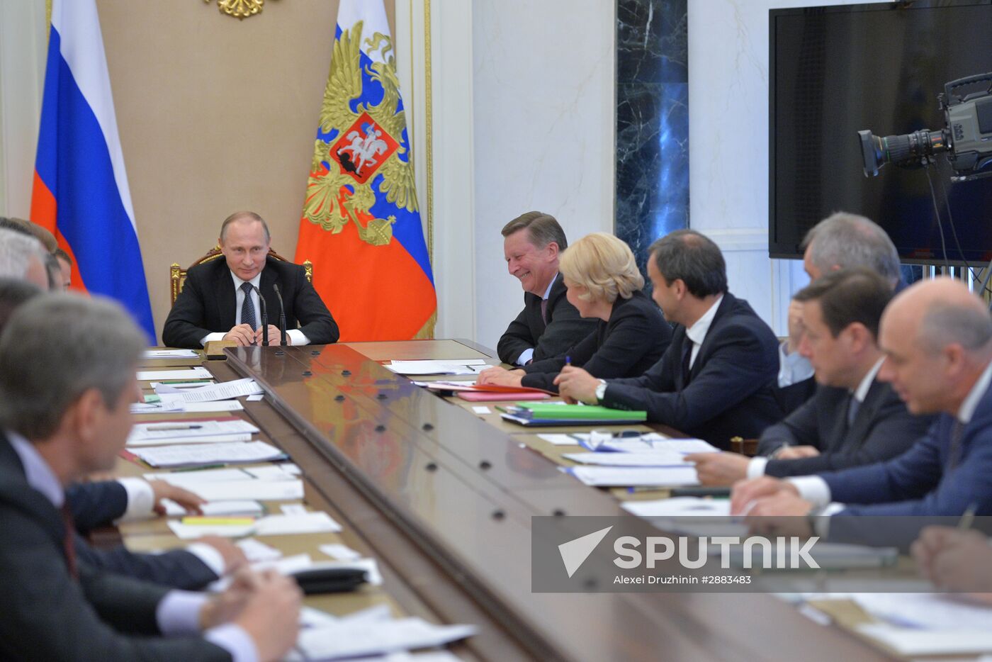 President Vladimir Putin holds meeting with Government members
