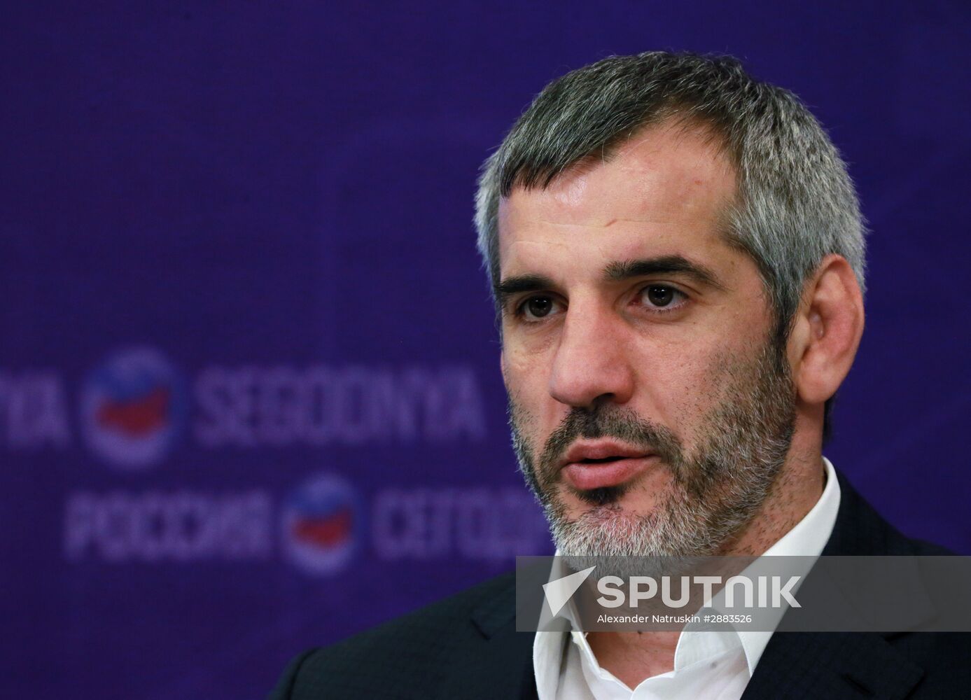 News conference with Chechen Wrestling Federation Head Buvaisar Saitiyev