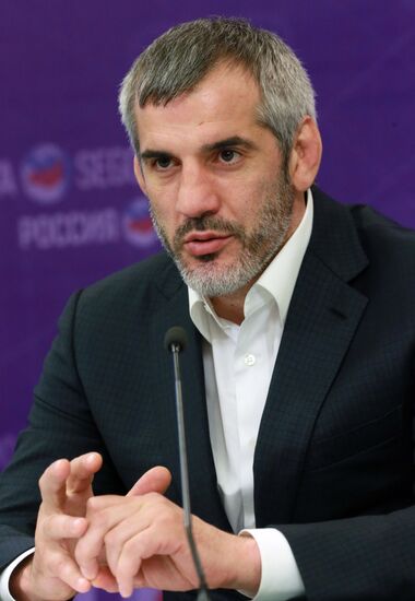 News conference with Chechen Wrestling Federation Head Buvaisar Saitiyev