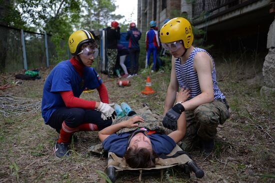 Young Rescuer field camp opens in Novosibirsk Region