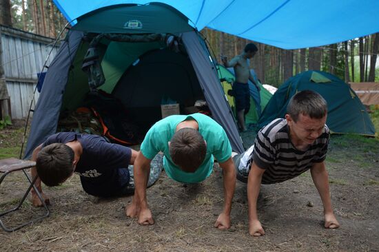 Young Rescuer field camp opens in Novosibirsk Region