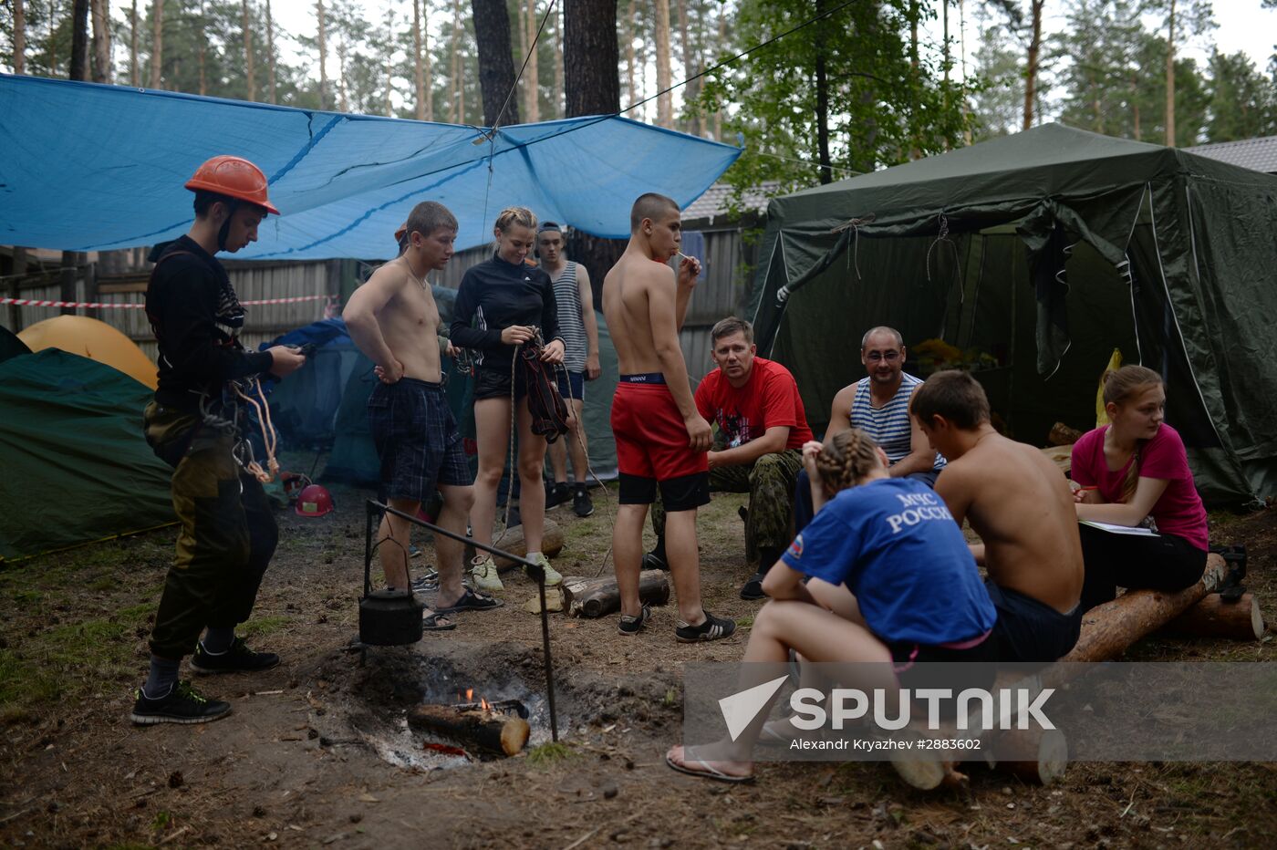 Young Rescuer field camp opens in Novosibirsk Region