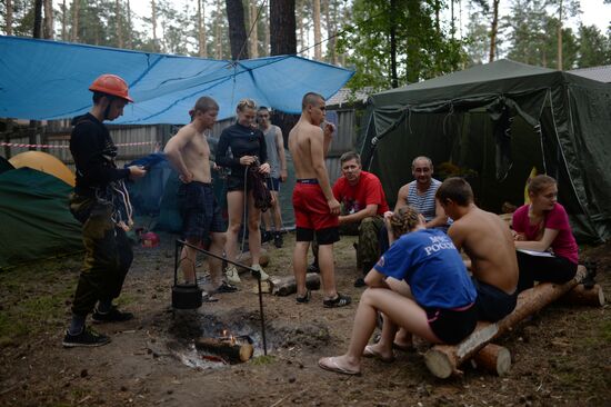 Young Rescuer field camp opens in Novosibirsk Region