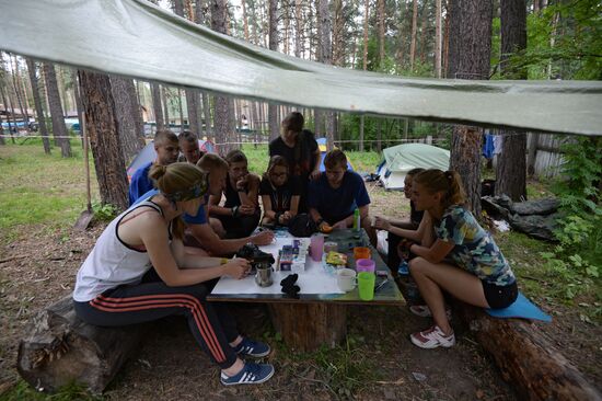 Young Rescuer field camp opens in Novosibirsk Region
