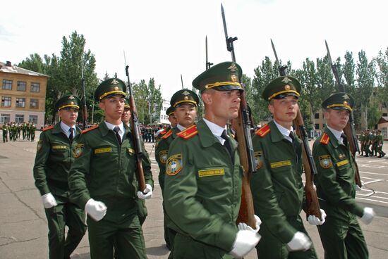 Celebrating first anniversary of the Donetsk Combined Arms Academy