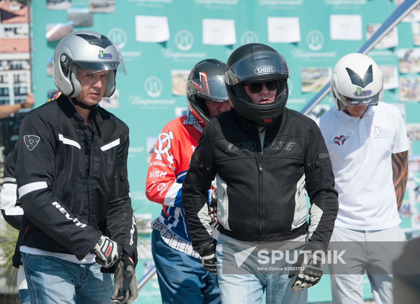 Bikers for BSEC motorcycle race from Olympic Park to Roza Khutor in Sochi