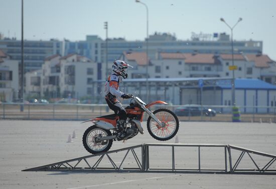 Bikers for BSEC motorcycle race from Olympic Park to Roza Khutor in Sochi