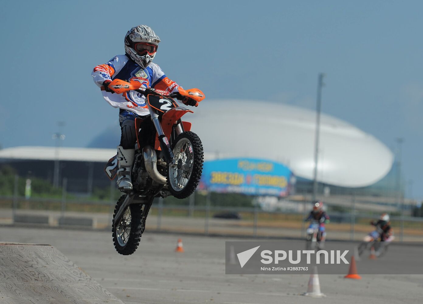 Bikers for BSEC motorcycle race from Olympic Park to Roza Khutor in Sochi