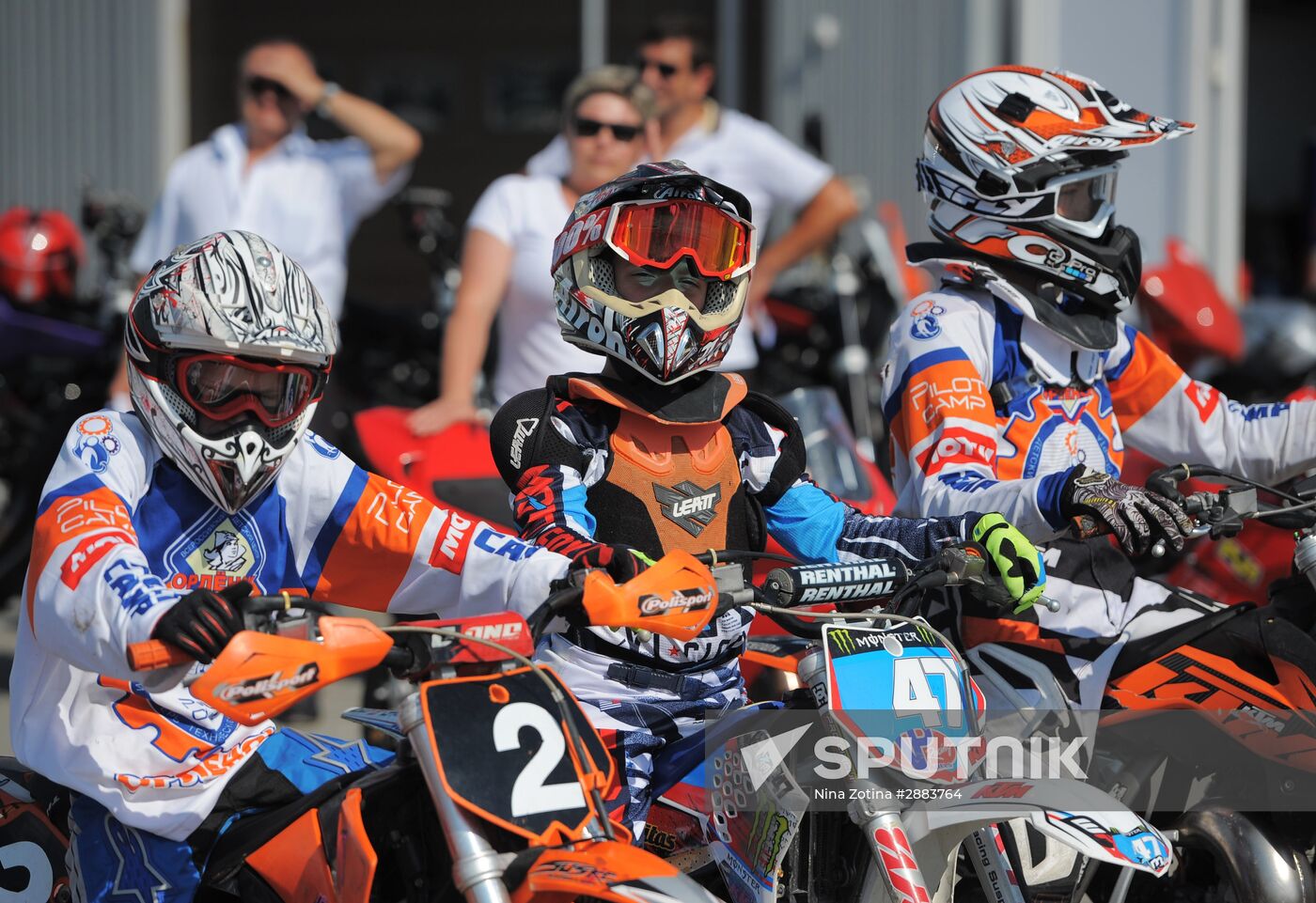 Bikers for BSEC motorcycle race from Olympic Park to Roza Khutor in Sochi