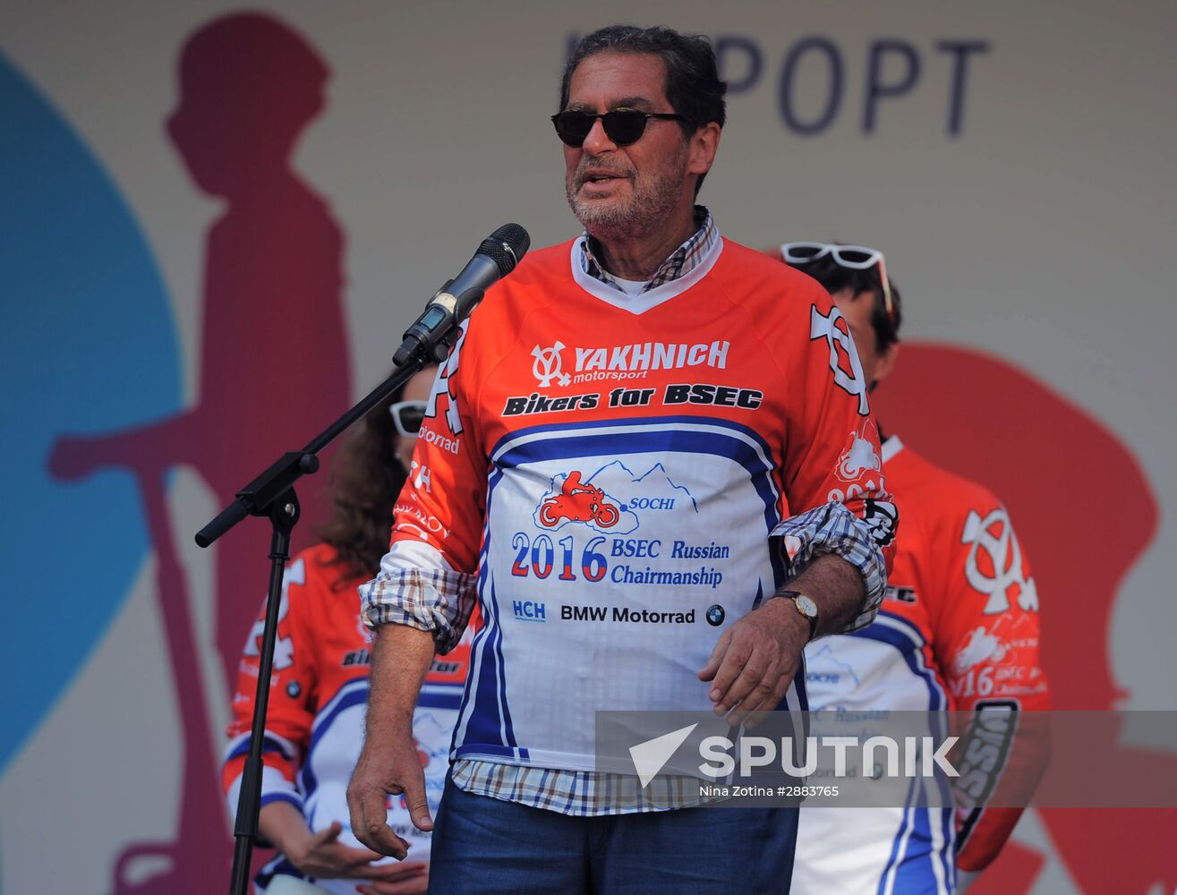 Bikers for BSEC motorcycle race from Olympic Park to Roza Khutor in Sochi