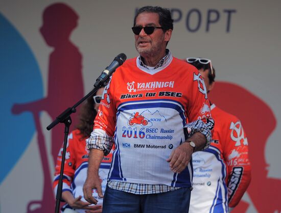 Bikers for BSEC motorcycle race from Olympic Park to Roza Khutor in Sochi