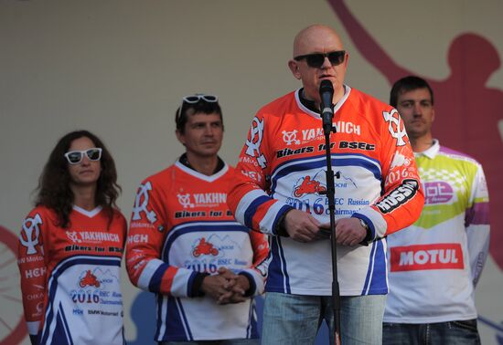 Bikers for BSEC motorcycle race from Olympic Park to Roza Khutor in Sochi