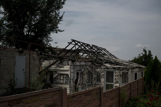 Village of Spartak in Donetsk Region