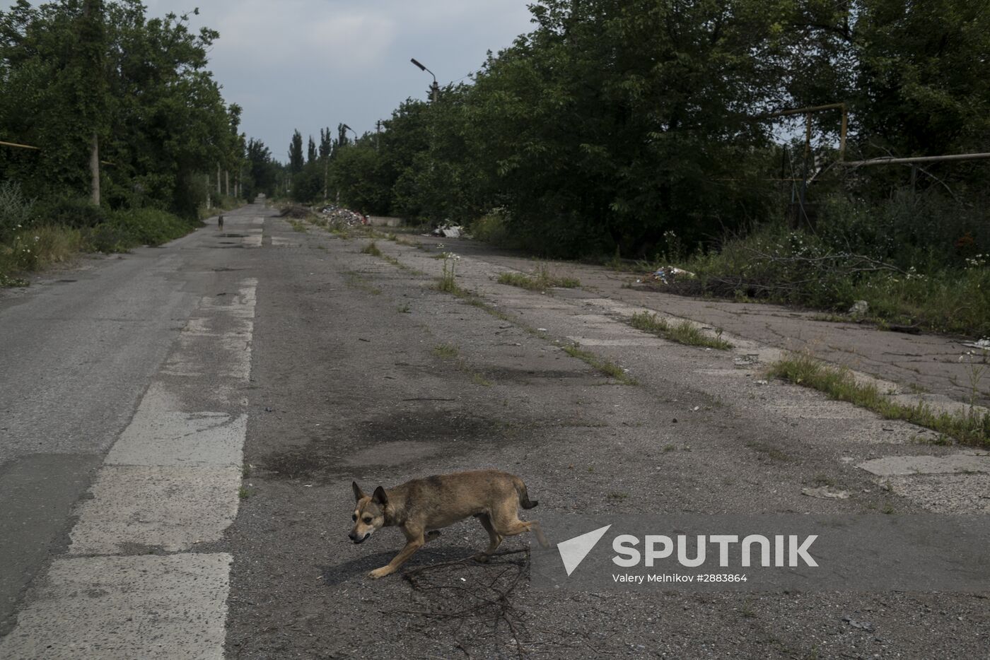 Village of Spartak in Donetsk Region