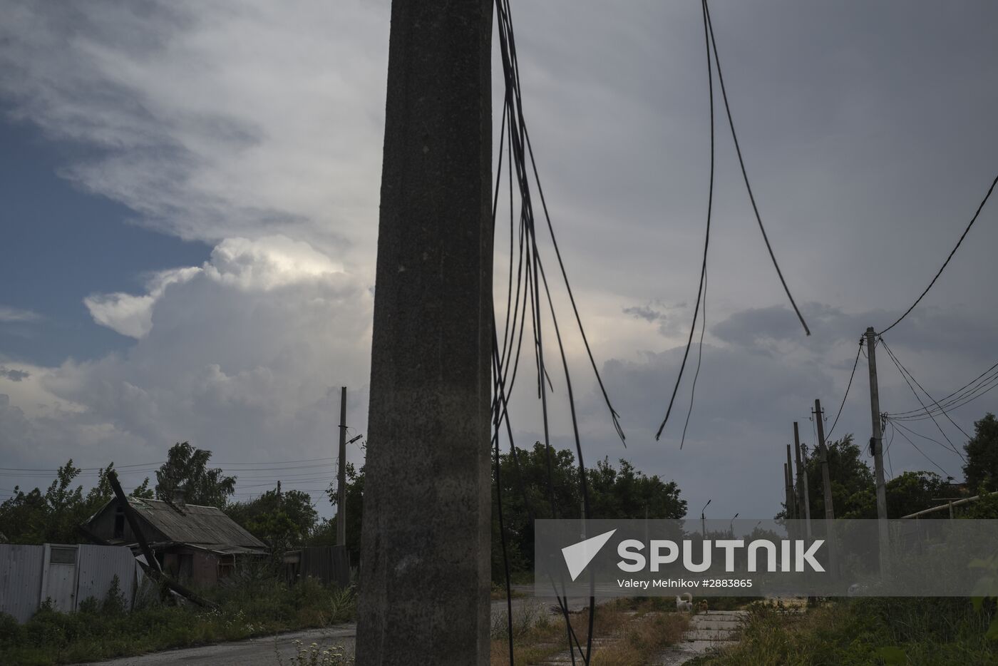 Village of Spartak in Donetsk Region