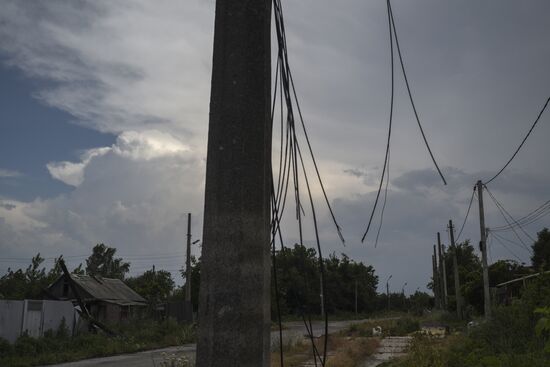 Village of Spartak in Donetsk Region