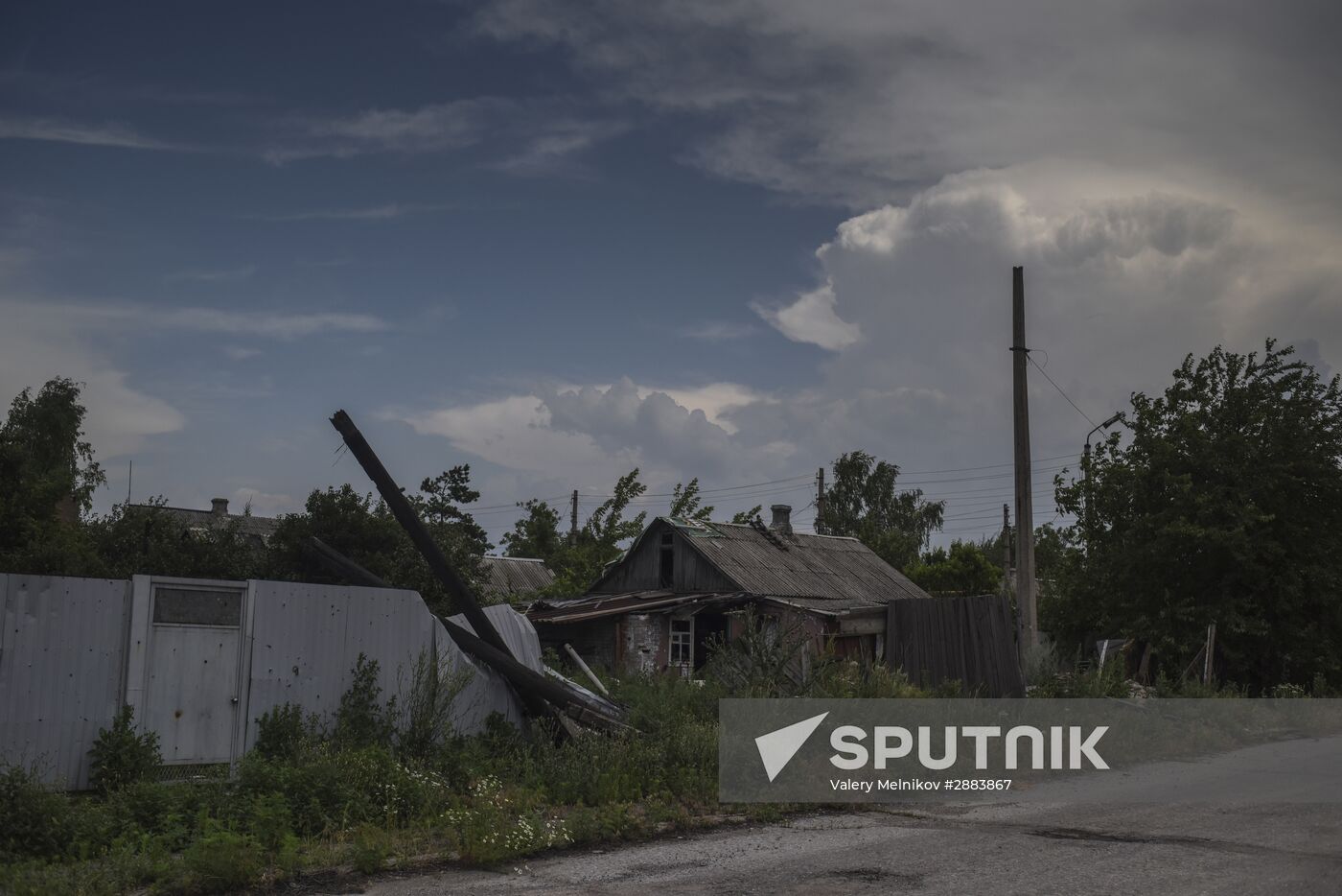 Village of Spartak in Donetsk Region
