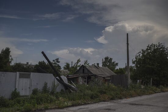 Village of Spartak in Donetsk Region