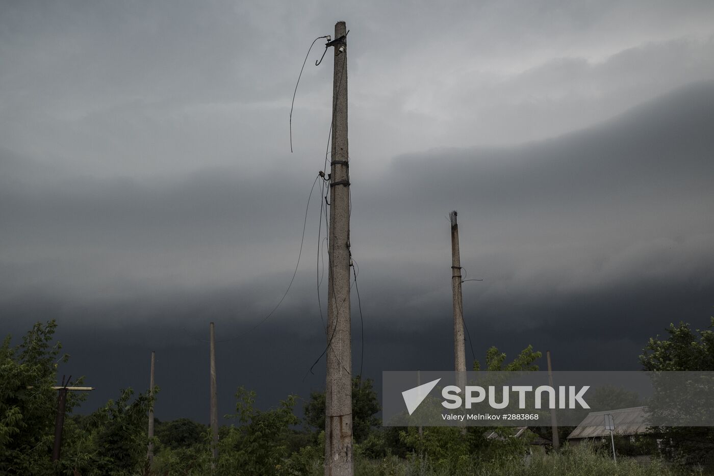 Village of Spartak in Donetsk Region