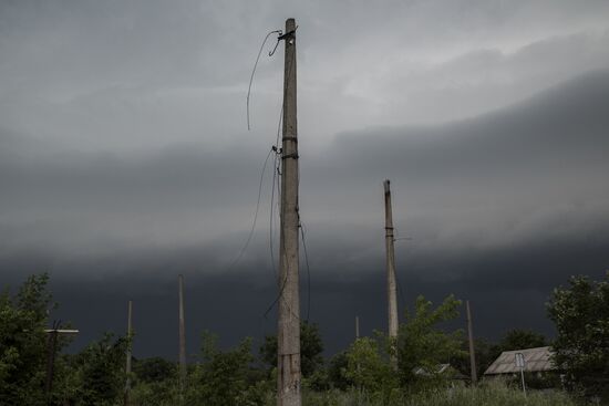 Village of Spartak in Donetsk Region
