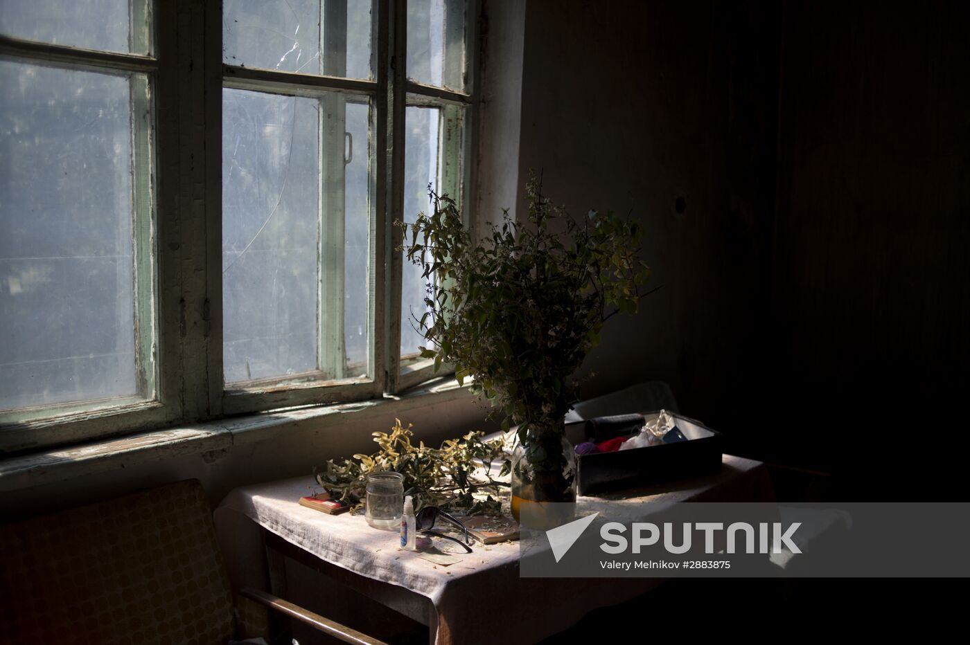 Village of Spartak in Donetsk Region