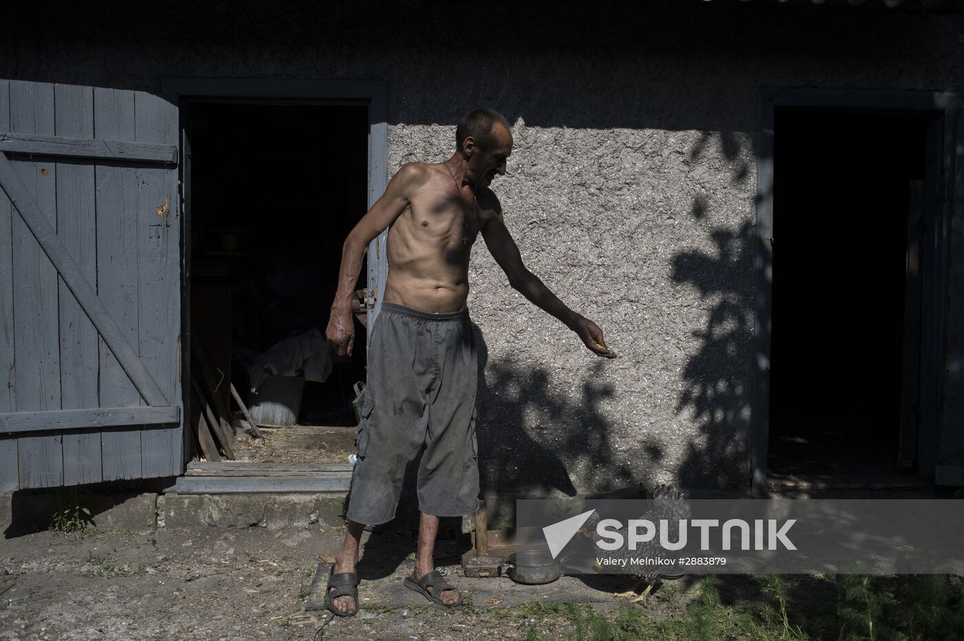 Village of Spartak in Donetsk Region