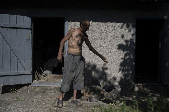 Village of Spartak in Donetsk Region