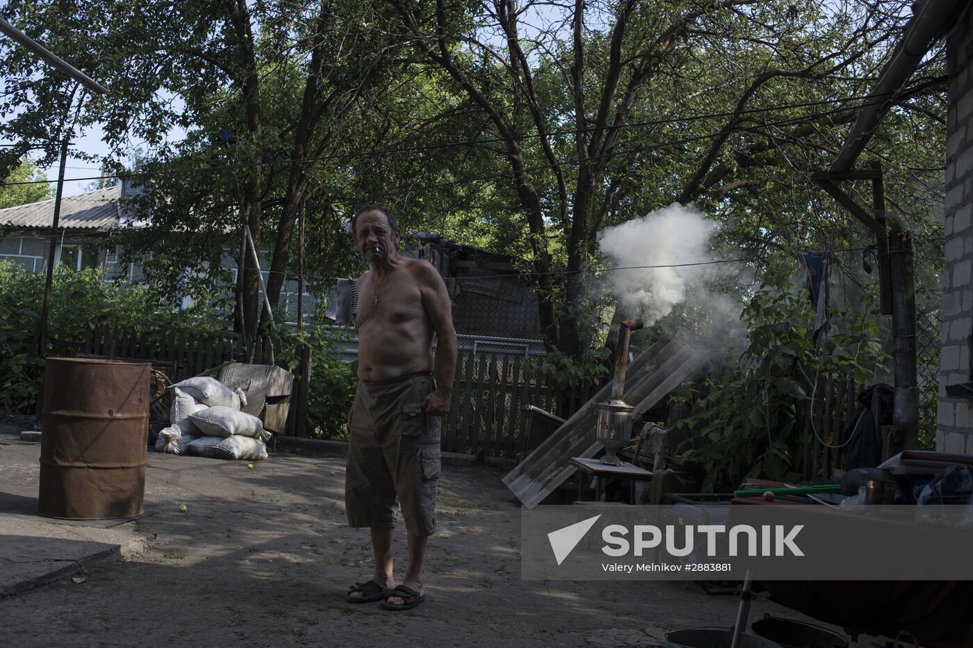 Village of Spartak in Donetsk Region