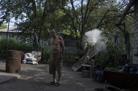 Village of Spartak in Donetsk Region