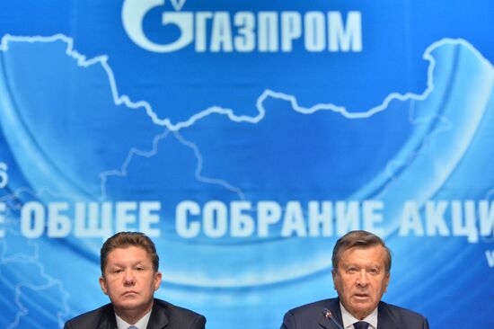 Gazprom annual meeting of shareholders