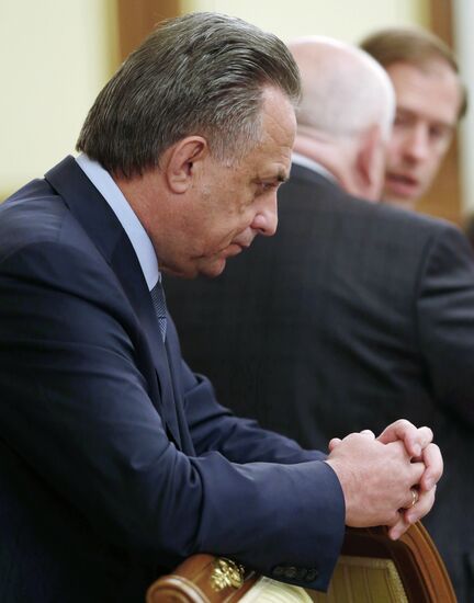 Russian Prime Minister Dmitry Medvedev chairs Government meeting