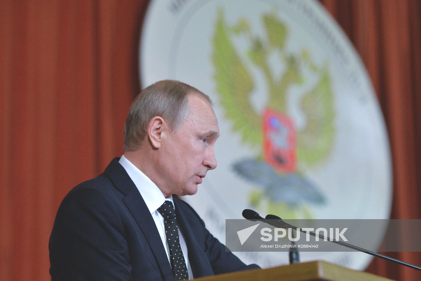 President Vladimir Putin speaks at meeting of Russian ambassadors and permanent representatives in foreign countries