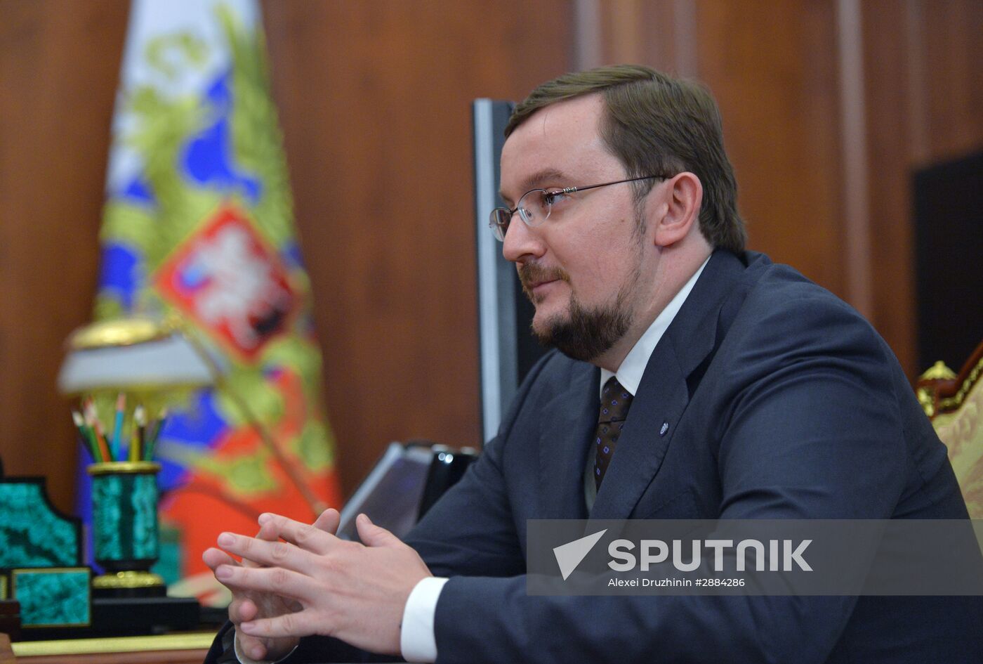 President Vladimir Putin meets with Delovaya Rossia Head Aleksei Repik
