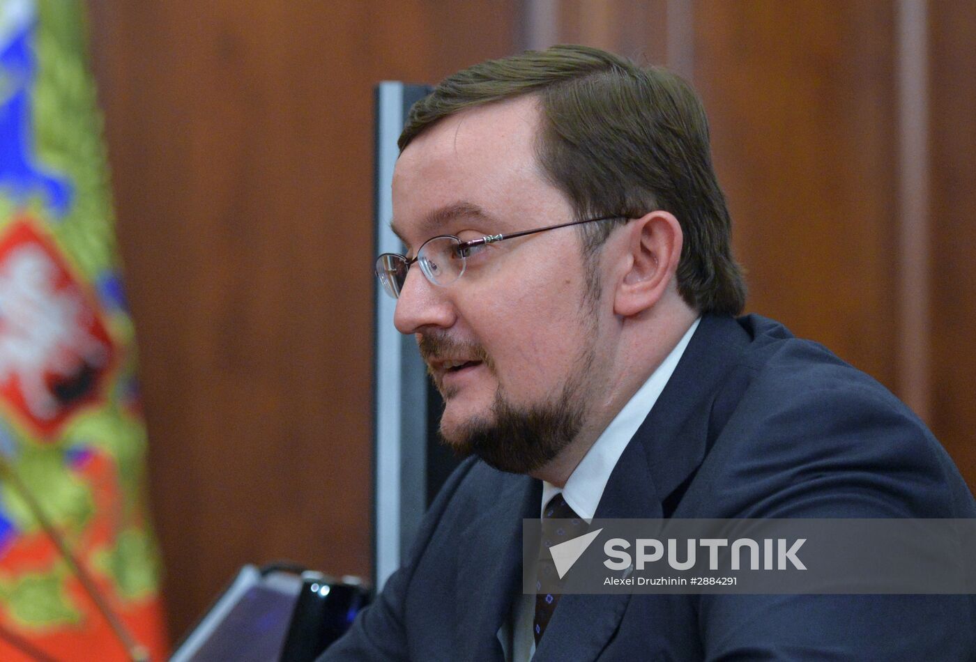 President Vladimir Putin meets with Delovaya Rossia Head Aleksei Repik